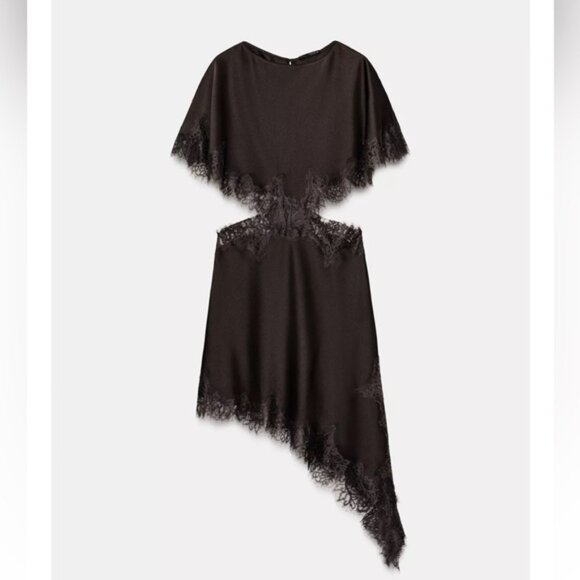 Zara ZW COLLECTION LACE CUT-OUT DRESS - Picture 2 of 9